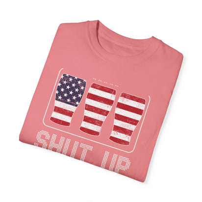 Unisex-T-Shirt aus stückgefärbtem Material