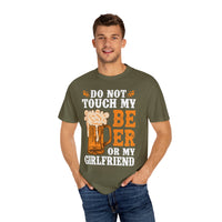 Unisex-T-Shirt aus stückgefärbtem Material