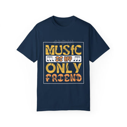 (Música)Camiseta unisex teñida en prenda