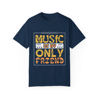 (Música)Camiseta unisex teñida en prenda