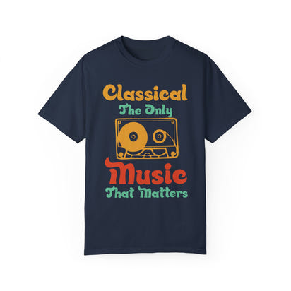 (Música)Camiseta unisex teñida en prenda
