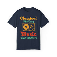 (Música)Camiseta unisex teñida en prenda