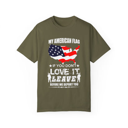 Militärisches Unisex-T-Shirt, stückgefärbt