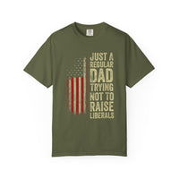 Unisex-T-Shirt mit Papa-Humor, lustiges Papa-Shirt, Vatertagsgeschenk, Freizeit-T-Shirt, patriotische Kleidung für Väter