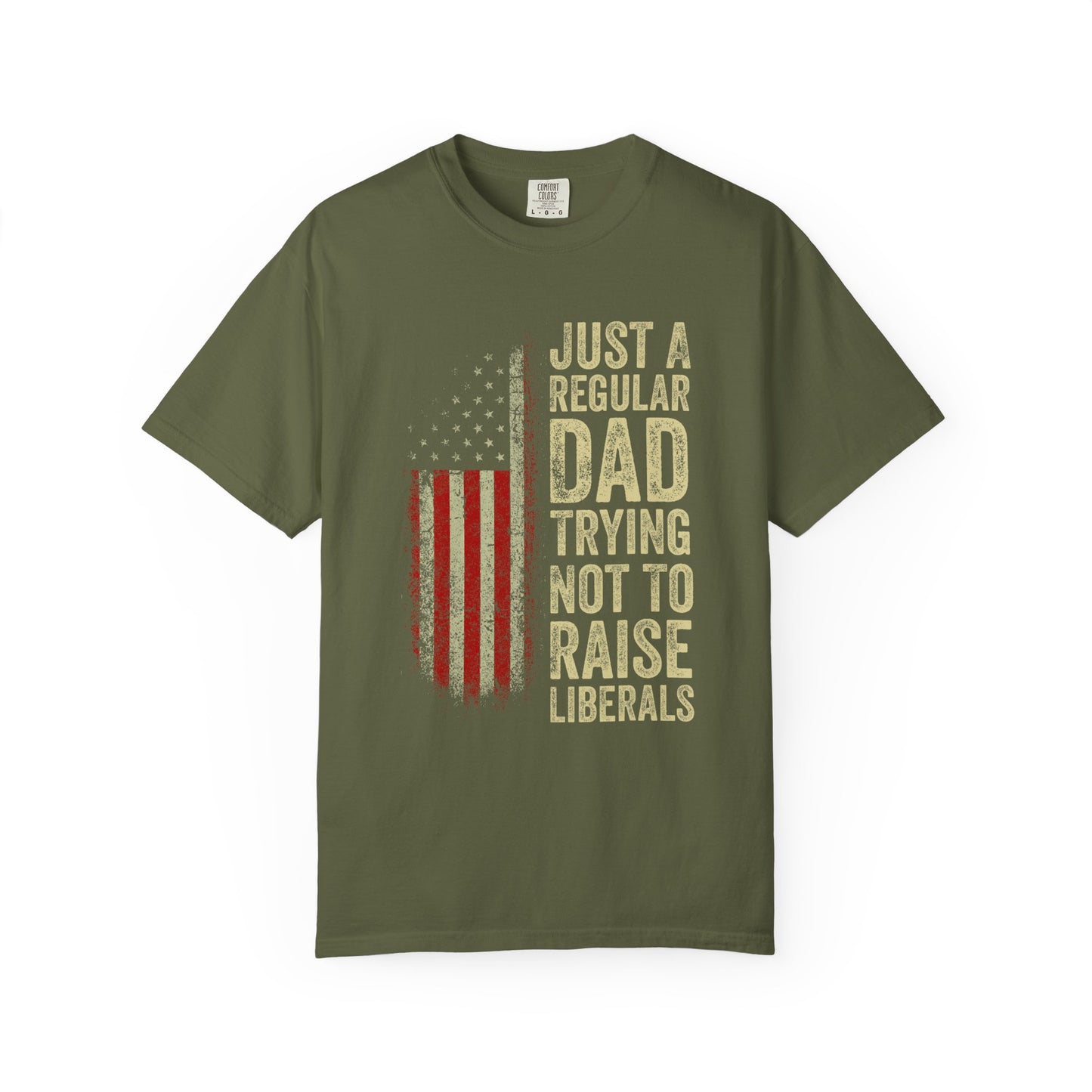 Unisex-T-Shirt mit Papa-Humor, lustiges Papa-Shirt, Vatertagsgeschenk, Freizeit-T-Shirt, patriotische Kleidung für Väter