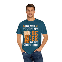 Unisex-T-Shirt aus stückgefärbtem Material