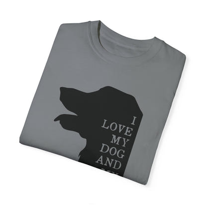 Unisex-T-Shirt aus stückgefärbtem Material