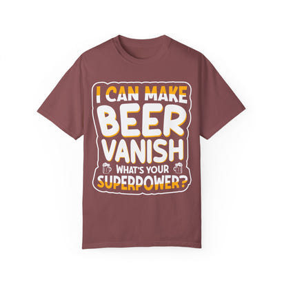 Unisex-T-Shirt aus stückgefärbtem Material