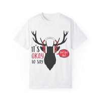 Weihnachtliches Unisex-T-Shirt, stückgefärbt 1