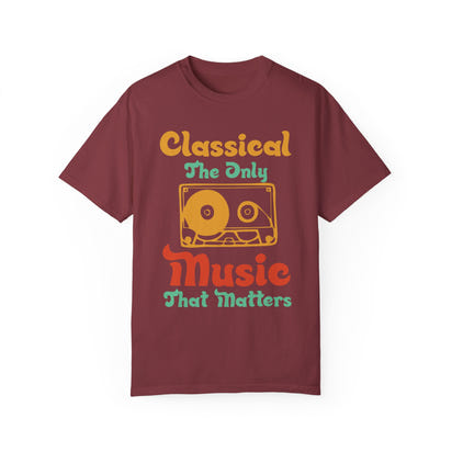 (Música)Camiseta unisex teñida en prenda