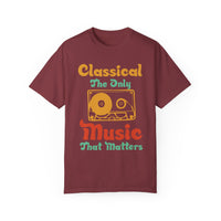 (Música)Camiseta unisex teñida en prenda