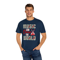(Música)Camiseta unisex teñida en prenda