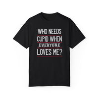 (Valentinstag) Unisex-T-Shirt aus stückgefärbtem Material