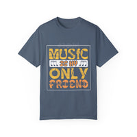 (Música)Camiseta unisex teñida en prenda