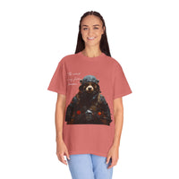 Camiseta unisex teñida con toque artístico (moto)