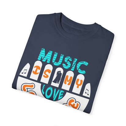 (Música)Camiseta unisex teñida en prenda