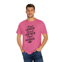 Unisex-T-Shirt aus stückgefärbtem Material