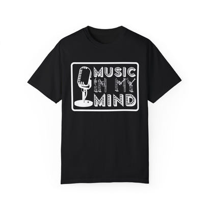 (Musik)Unisex-T-Shirt aus stückgefärbtem Material