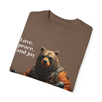 Camiseta unisex teñida con toque artístico (moto)