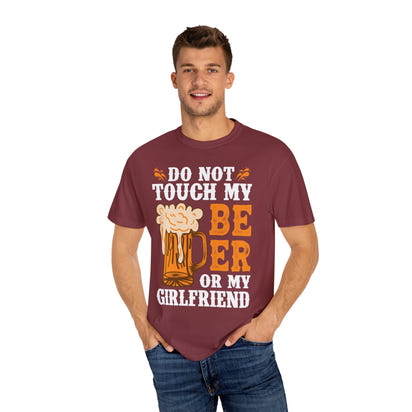 Unisex-T-Shirt aus stückgefärbtem Material