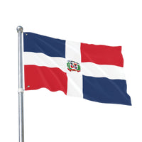 Bandera de República Dominicana de doble cara, decoración de exteriores, barbacoa de verano, orgullo nacional, hogar y jardín, eventos deportivos, regalos
