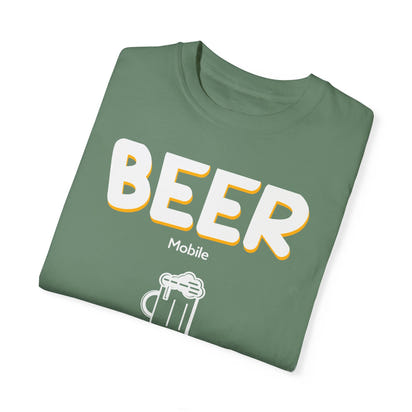 Unisex-T-Shirt mit Alkohol-Motiv, stückgefärbt