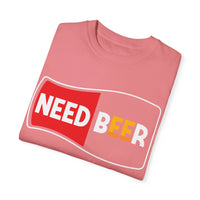 Unisex-T-Shirt aus stückgefärbtem Material