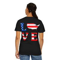 American Patriot Unisex Garment-Dyed T-shirt 9