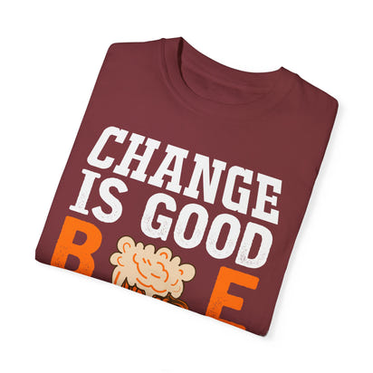 Unisex-T-Shirt aus stückgefärbtem Material