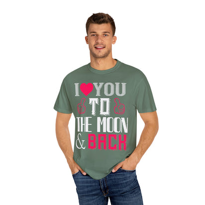 (Valentinstag) Unisex-T-Shirt aus stückgefärbtem Material