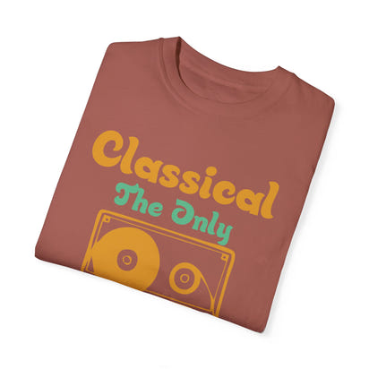 (Música)Camiseta unisex teñida en prenda