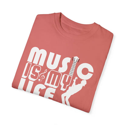 (Música)Camiseta unisex teñida en prenda
