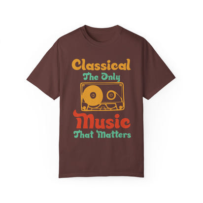 (Música)Camiseta unisex teñida en prenda