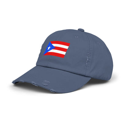 Puerto-Rico-Cap im Used-Look | Unisex-Cap | Lässige Sommermütze | Outdoor-Ausrüstung | Flaggenmütze | Perfektes Geschenk für die Feiertage
