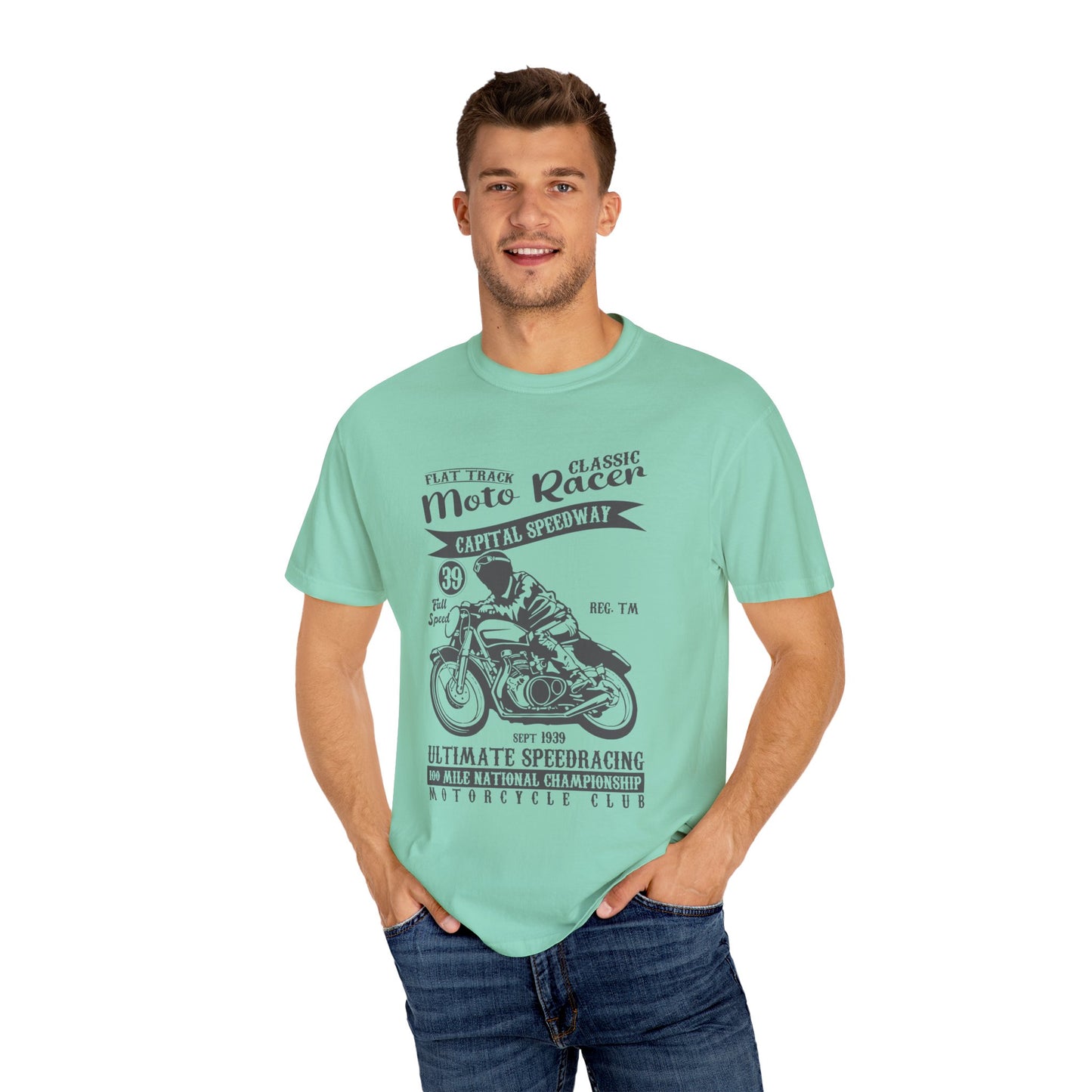 (Motorbike) Unisex Garment-Dyed T-shirt