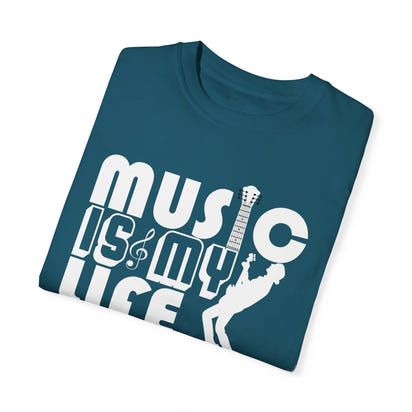 (Música)Camiseta unisex teñida en prenda