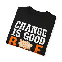 Unisex-T-Shirt aus stückgefärbtem Material