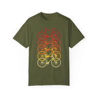 Unisex-Fahrrad-T-Shirt, stückgefärbt