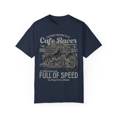 (Motorrad) Unisex-T-Shirt, stückgefärbt