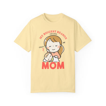 Unisex-T-Shirt aus stückgefärbtem Material