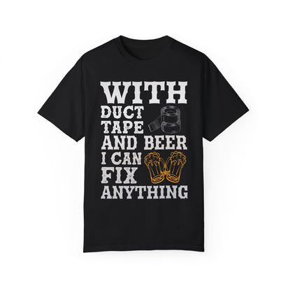 Unisex-T-Shirt aus stückgefärbtem Material