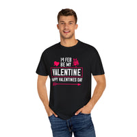 (Valentinstag) Unisex-T-Shirt aus stückgefärbtem Material