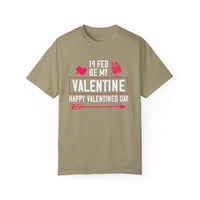 (Valentinstag) Unisex-T-Shirt aus stückgefärbtem Material