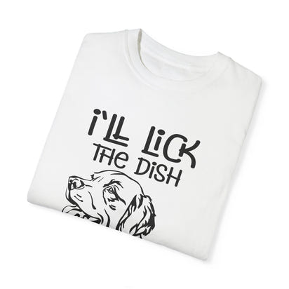 Unisex-T-Shirt aus stückgefärbtem Material