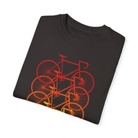 Unisex-Fahrrad-T-Shirt, stückgefärbt