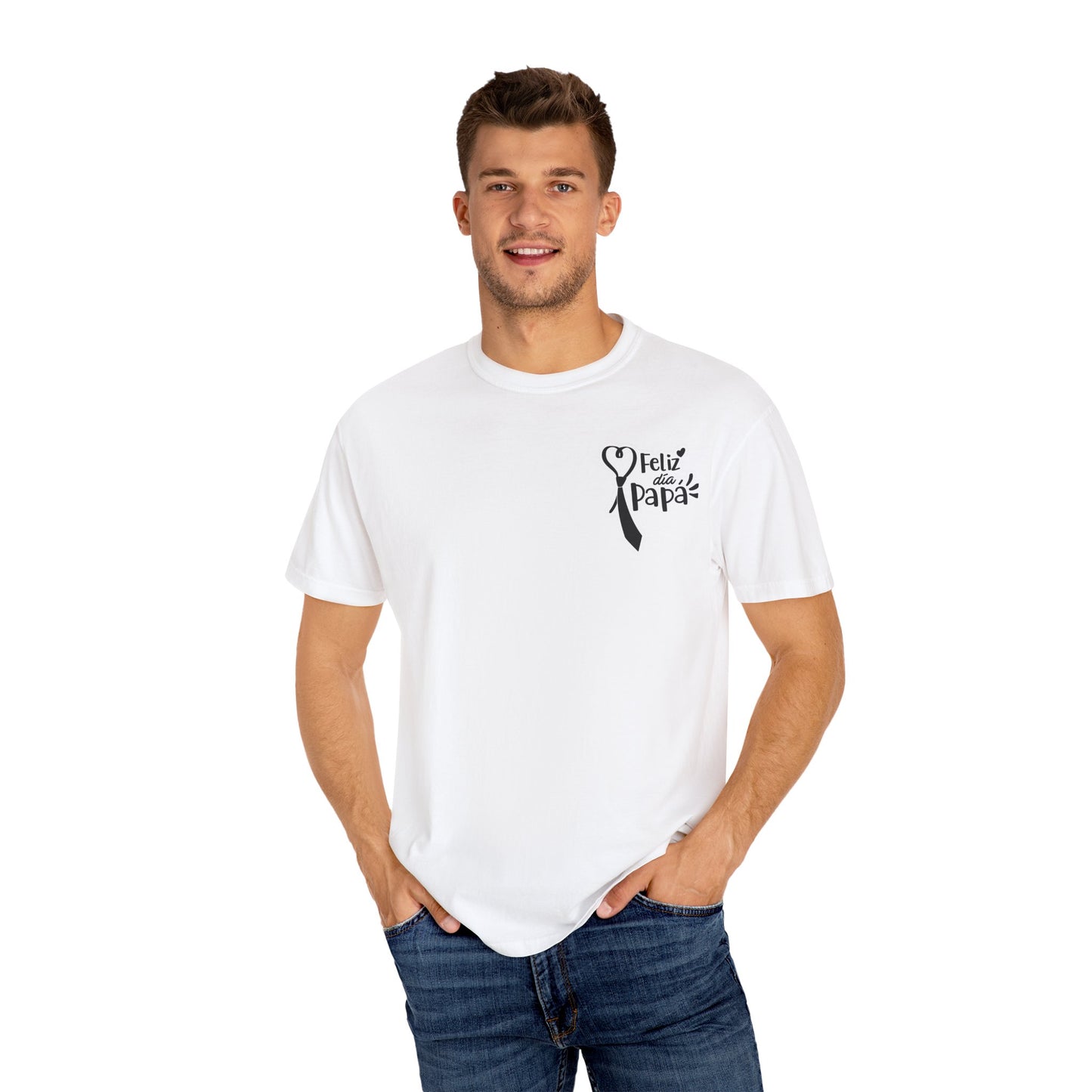 Camiseta de regalo para el Día del Padre, camiseta unisex para papá, camiseta "Happy Papa", regalo de cumpleaños para papá, camiseta reflexiva para el Día del Padre