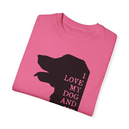 Unisex-T-Shirt aus stückgefärbtem Material