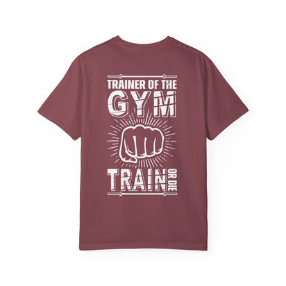 Camiseta unisex teñida de fitness (diseño en la espalda) 10