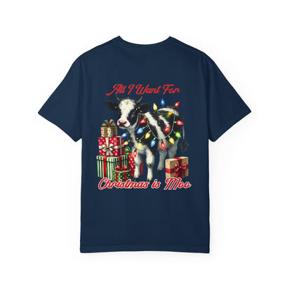 Unisex-T-Shirt aus stückgefärbtem Material