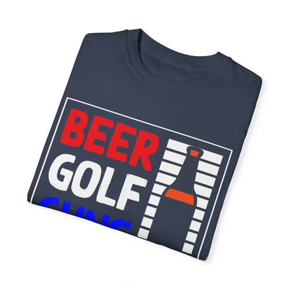 Unisex-T-Shirt aus stückgefärbtem Material